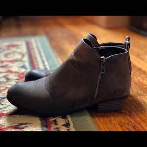 Brown ankle booties- size 8